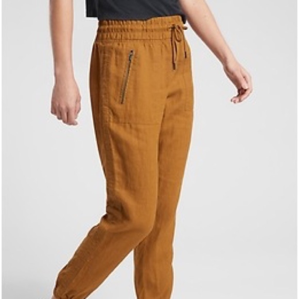 Athleta Cabo Linen Joggers
